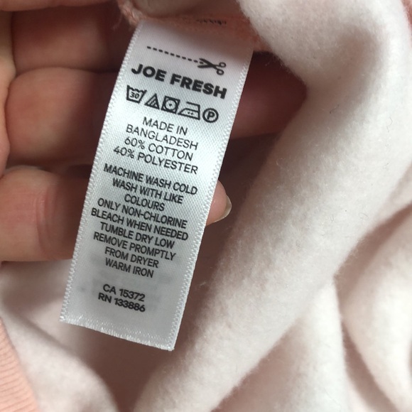 Joe fresh soft pink tie die long sweatshirt - Picture 5 of 7